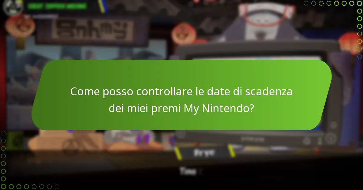 Come posso controllare le date di scadenza dei miei premi My Nintendo?