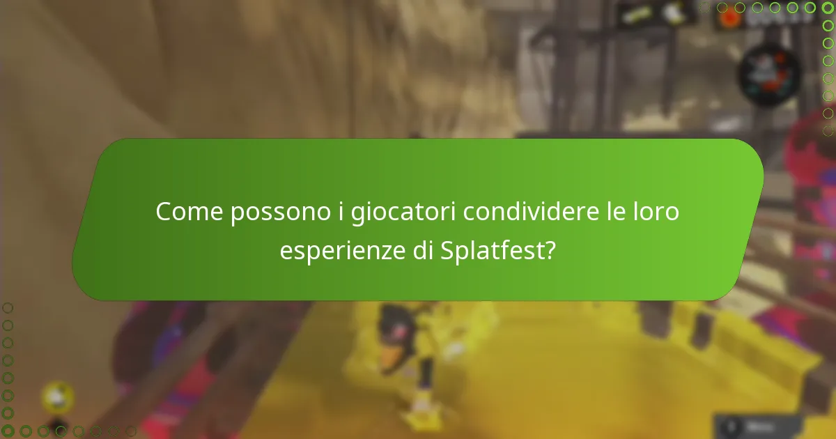 Quali feedback ha fornito la comunità riguardo a Splatfest?