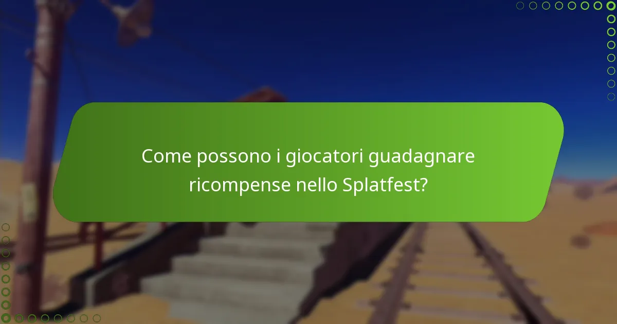 Come possono i giocatori guadagnare ricompense nello Splatfest?