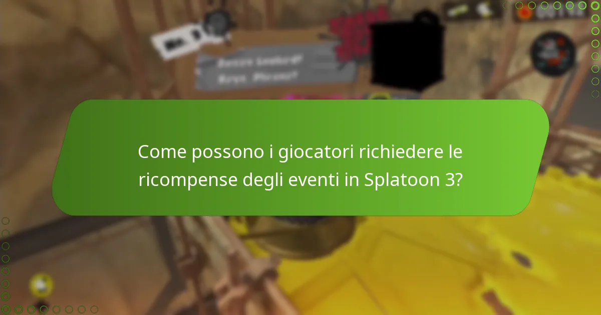 Come possono i giocatori richiedere le ricompense degli eventi in Splatoon 3?